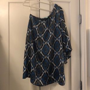 One shoulder (long sleeve) mini dress
